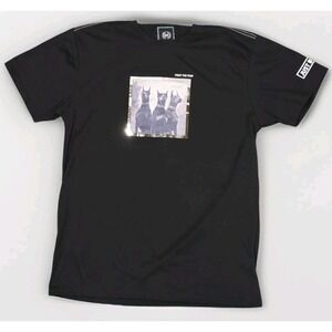 CR-24 Chrome Edge Bordo Cromato Men's Black Doberman Graphic Short Sleeve Large